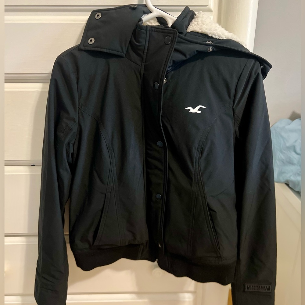Hollister Black All Weather Jacket (Fur Interior)